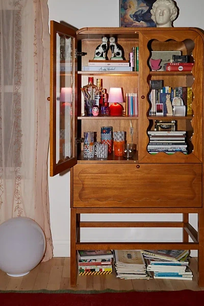 Urban Outfitters Stacie Tall Storage Cabinet In Acorn At  In Brown