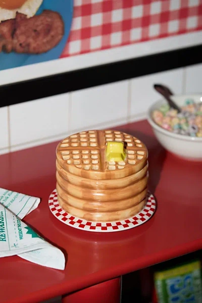 Urban Outfitters Stacked Waffle 12 oz Candle In Salted Caramel/whiskey At  In Neutral