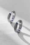 Urban Outfitters Stainless Steel Mini Hoop Earring In Silver, Men's At  In Metallic