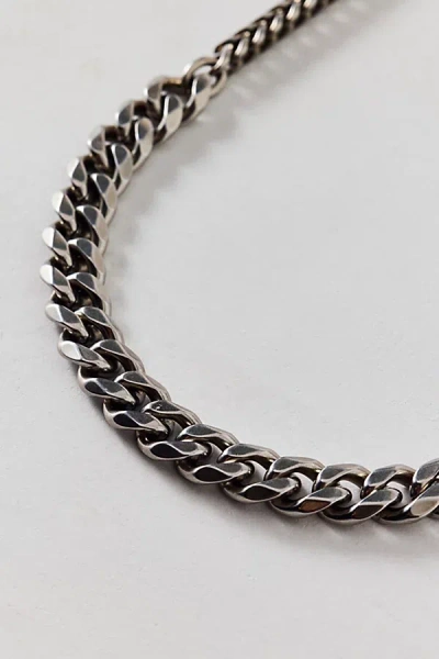 Urban Outfitters Stainless Steel Mixed Chain Necklace In Silver, Men's At