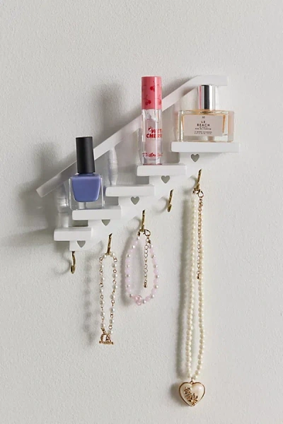 Urban Outfitters Staircase Wall-mounted Jewelry Stand In White At