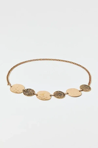 Urban Outfitters Stamped Chain Belt In Bronze, Women's At