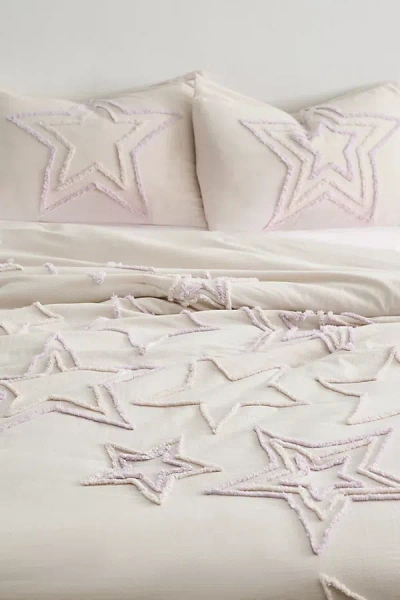 Urban Outfitters Star Icon Tufted Comforter In Pink At