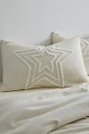 Urban Outfitters Star Icon Tufted Sham Set In Cream At