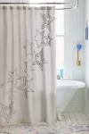 Urban Outfitters Star Icon Tufted Shower Curtain In Blue At