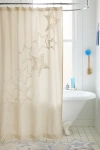 Urban Outfitters Star Icon Tufted Shower Curtain In Cream At