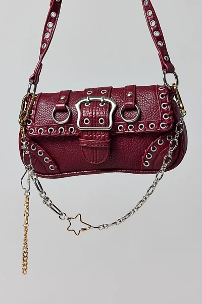 Urban Outfitters Star Mixed Metal Chain Bag Charm In Silver, Women's At