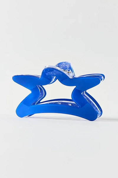 Urban Outfitters Star Resin Claw Clip In Blue Ground, Women's At
