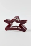 Urban Outfitters Star Resin Claw Clip In Maroon, Women's At  In Gold
