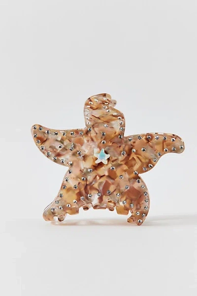 Urban Outfitters Starfish Shimmer Claw Clip In Brown, Women's At