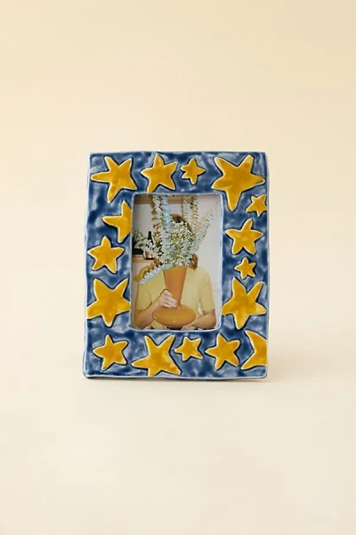 Urban Outfitters Stars Ceramic 4" X 6" Picture Frame At