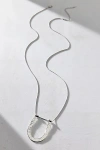Urban Outfitters Stay Here Horseshoe Pendant Necklace In Silver, Women's At  In Silver