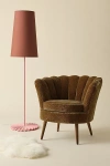 Urban Outfitters Stella Leopard Channel Velvet Chair In Brown At  In Brown