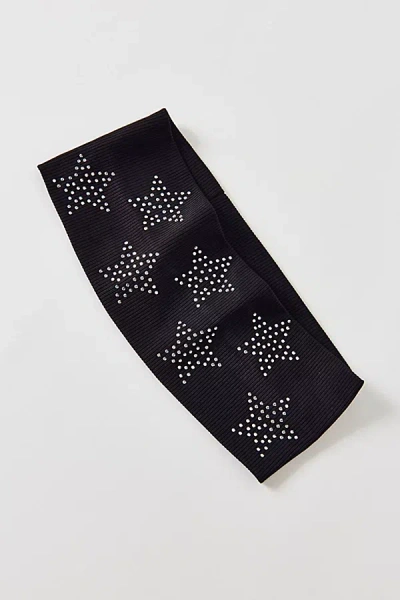 Urban Outfitters Stellar Star Soft Wide Headband In Black, Women's At