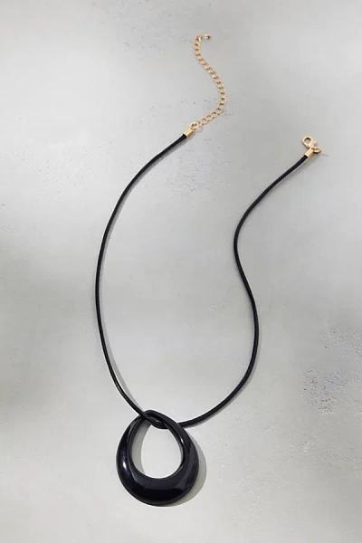 Urban Outfitters Steph Statement Pendant Corded Necklace In Oval, Women's At