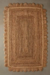 Urban Outfitters Stevie Petals Braided Jute Rug In Ivory At