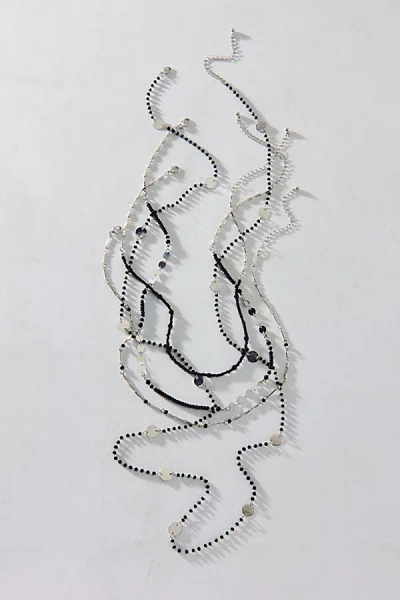Urban Outfitters Strange Powers Beaded Layering Necklace Set In Silver, Women's At  In Metallic