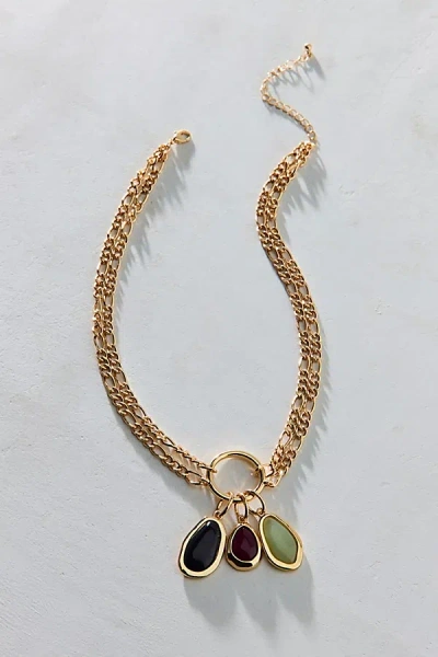 Urban Outfitters Strange Powers Charm Cluster Necklace In Gold, Women's At