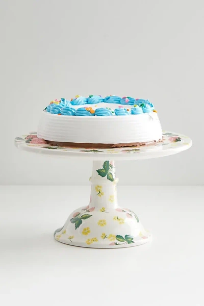 Urban Outfitters Strawberry Cake Stand In White At  In Multi