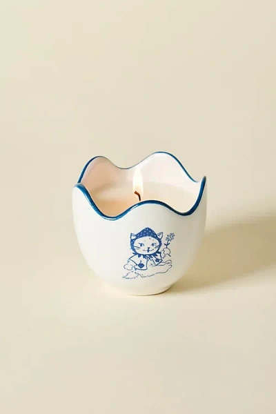 Urban Outfitters Strawberry Cat 5 oz Scented Candle In Withered Rose At  In White
