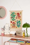 Urban Outfitters Strawberry Cat Wall Hanging In Ivory At