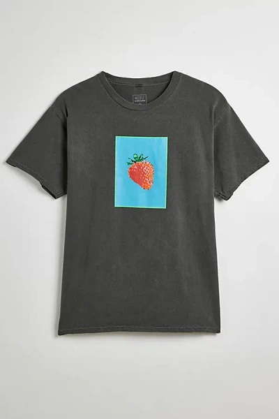 Urban Outfitters Strawberry Graphic Tee In Black, Men's At