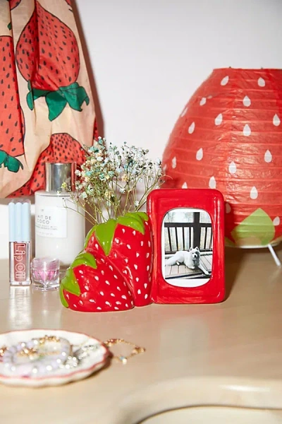 Urban Outfitters Strawberry Instax Picture Frame Vase In Red At