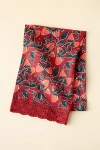 Urban Outfitters Strawberry Pattern Crochet Edge Tea Towel In Red Berry At  In Red Berry