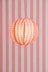 Urban Outfitters Stripe Printed Round Paper Lantern Pendant Shade In Red At