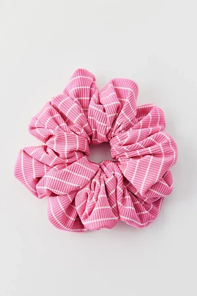 Urban Outfitters Striped Oversized Scrunchie In Pink, Women's At