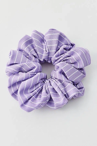 Urban Outfitters Striped Oversized Scrunchie In Purple, Women's At