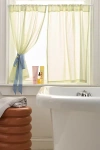 Urban Outfitters Striped Patterned Café Curtain Set In Mint Tea At  In Green