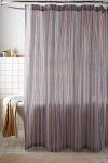 Urban Outfitters Stripes Shower Curtain In Blue At