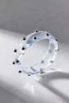 Urban Outfitters Studded Acrylic Bangle Bracelet In Clear, Women's At  In Transparent