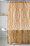 URBAN OUTFITTERS SUN & MOON SHOWER CURTAIN IN NEUTRAL AT URBAN OUTFITTERS