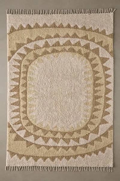 Urban Outfitters Sun Tufted Rug In Ivory At  In Brown