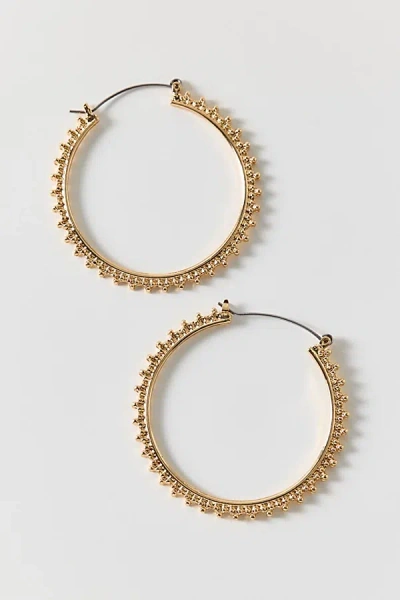 Urban Outfitters Sunburst Textured Hoop Earrings In Gold, Women's At