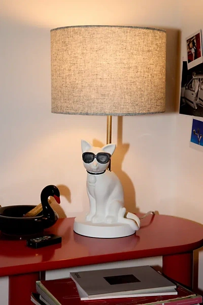 Urban Outfitters Sunny Table Lamp In Cat At  In White