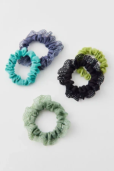 Urban Outfitters Sunwashed Scrunchie Set In Blue Combo, Women's At  In Multi