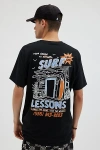 Urban Outfitters Surf Lessons Tee In Black, Men's At  In Black