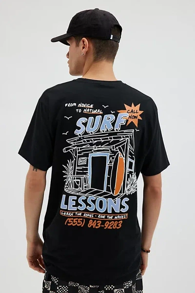 Urban Outfitters Surf Lessons Tee In Black, Men's At