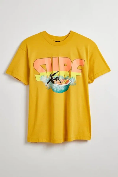 Urban Outfitters Surf Graphic Tee In Yellow Orange, Men's At