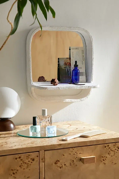 Urban Outfitters Suri Mirror Shelf In Ivory At  In White