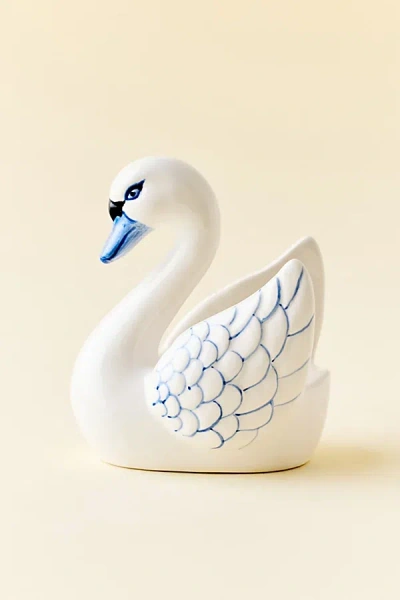 Urban Outfitters Swan Shaped Ceramic Sponge Holder In White At