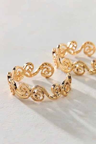 Urban Outfitters Swirling Dreams Hoop Earring In Gold, Women's At