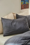 Urban Outfitters T-shirt Jersey Pillowcase Set In Dark Grey At  In Black