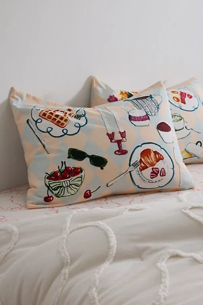 Urban Outfitters Tablescape Patterned Sham Set At