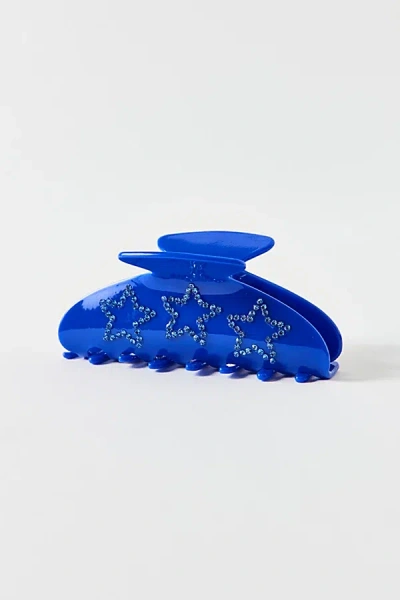 Urban Outfitters Talk More Rhinestone Claw Clip In Blue Ground, Women's At