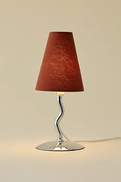 Urban Outfitters Talulah Squiggle Table Lamp In Maroon At