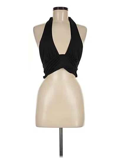 Pre-owned Urban Outfitters Tank Top Black Halter Neckline Tops